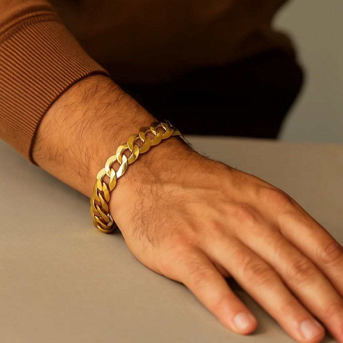 14k Solid Curb Bracelet (3.60 mm)