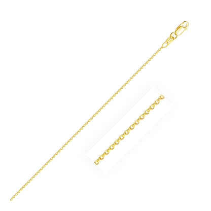 18k Round Cable Link Chain