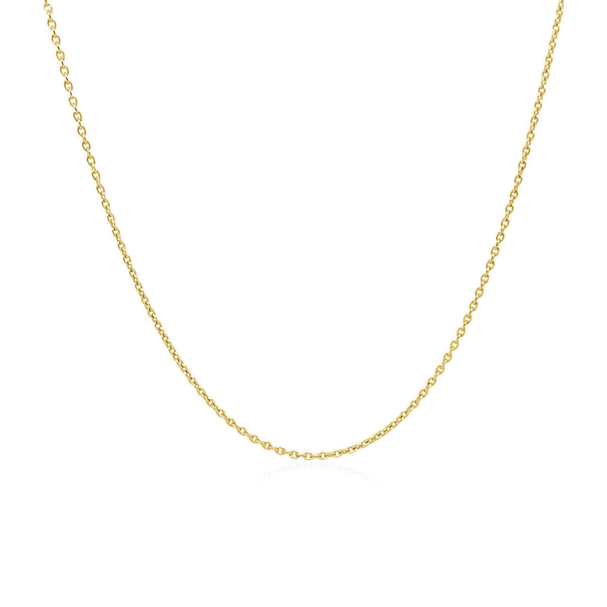 18k Round Cable Link Chain