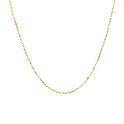 18k Round Cable Link Chain