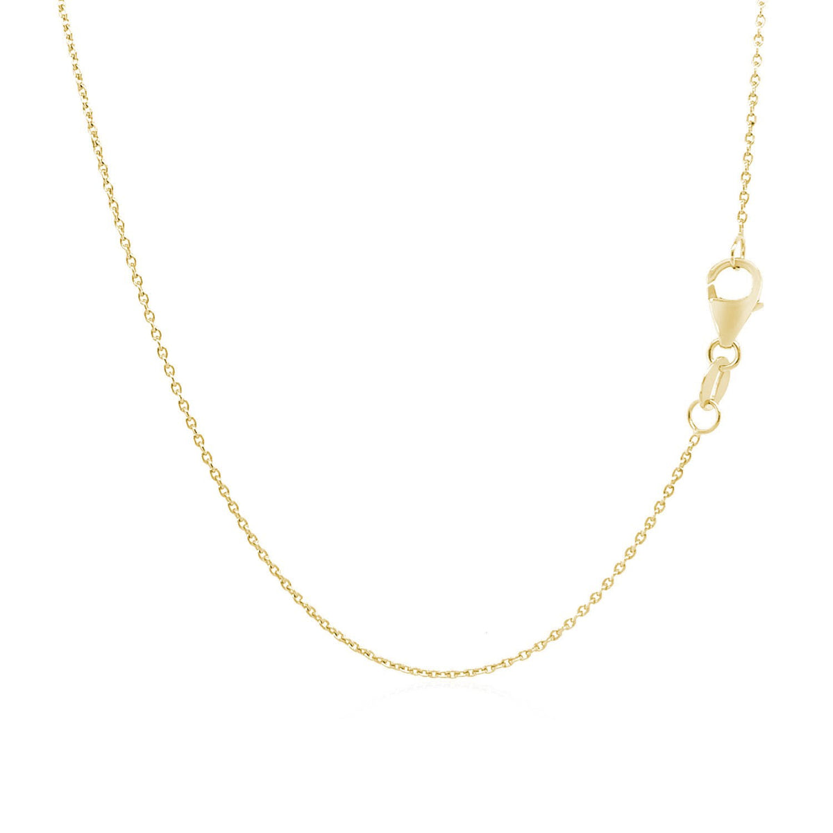 18k Round Cable Link Chain