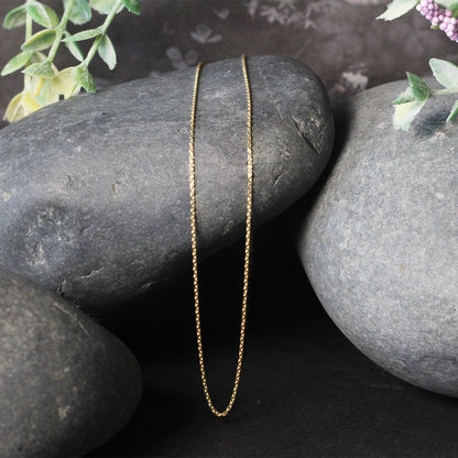 18k Round Cable Link Chain