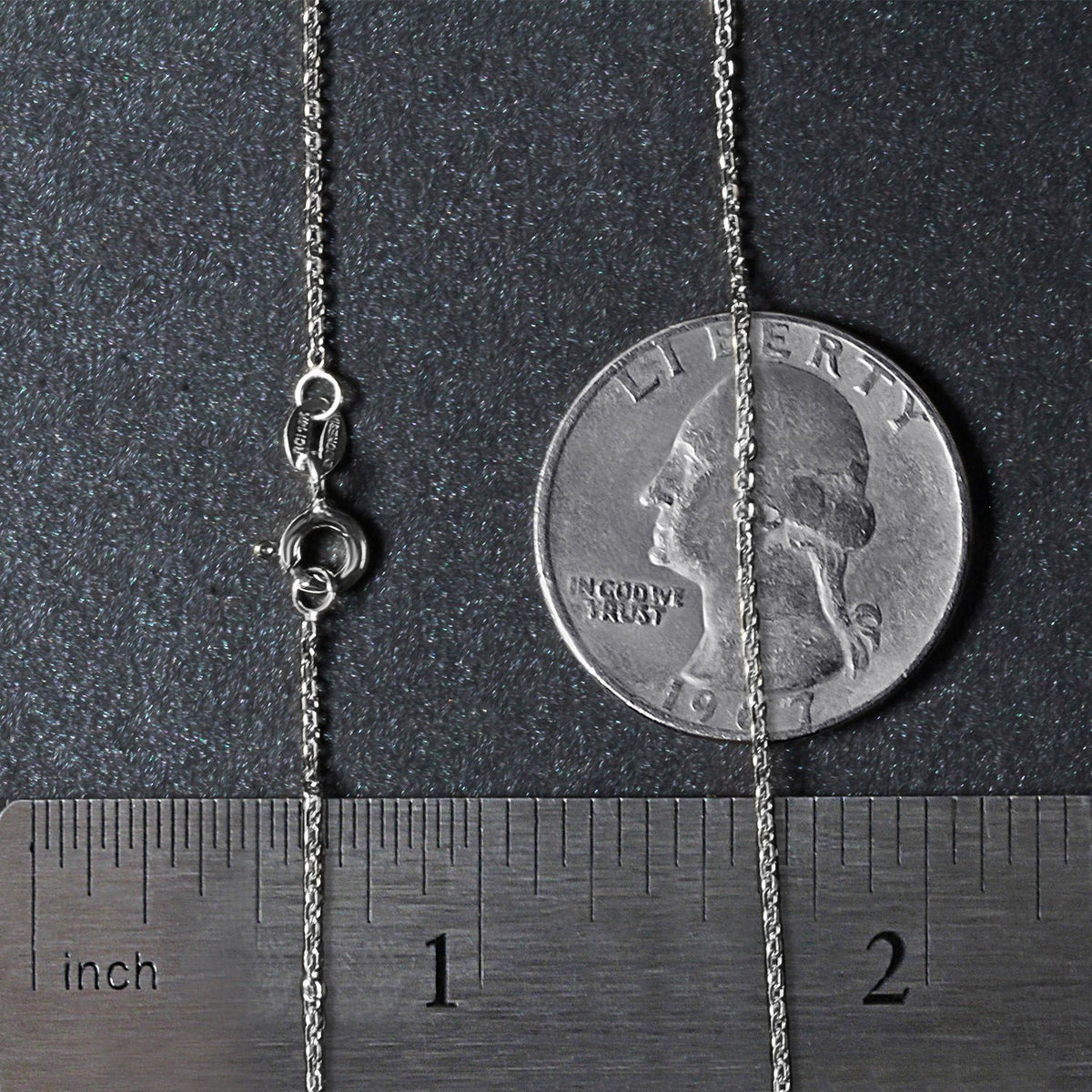 18k Diamond Cut Cable Link Chain