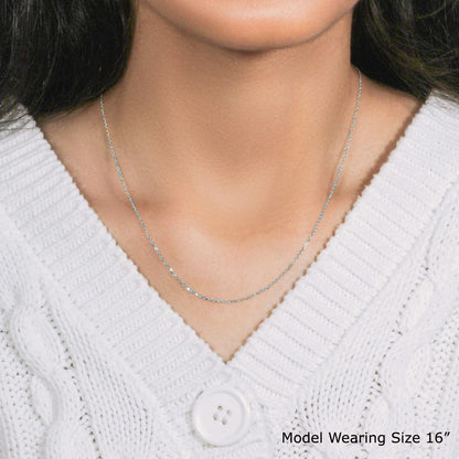 18k Diamond Cut Cable Link Chain
