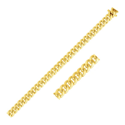 14k Classic Miami Cuban Solid Chain