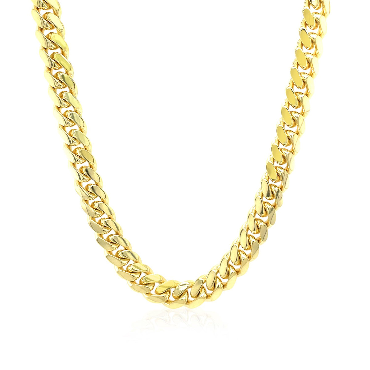 14k Classic Miami Cuban Solid Chain