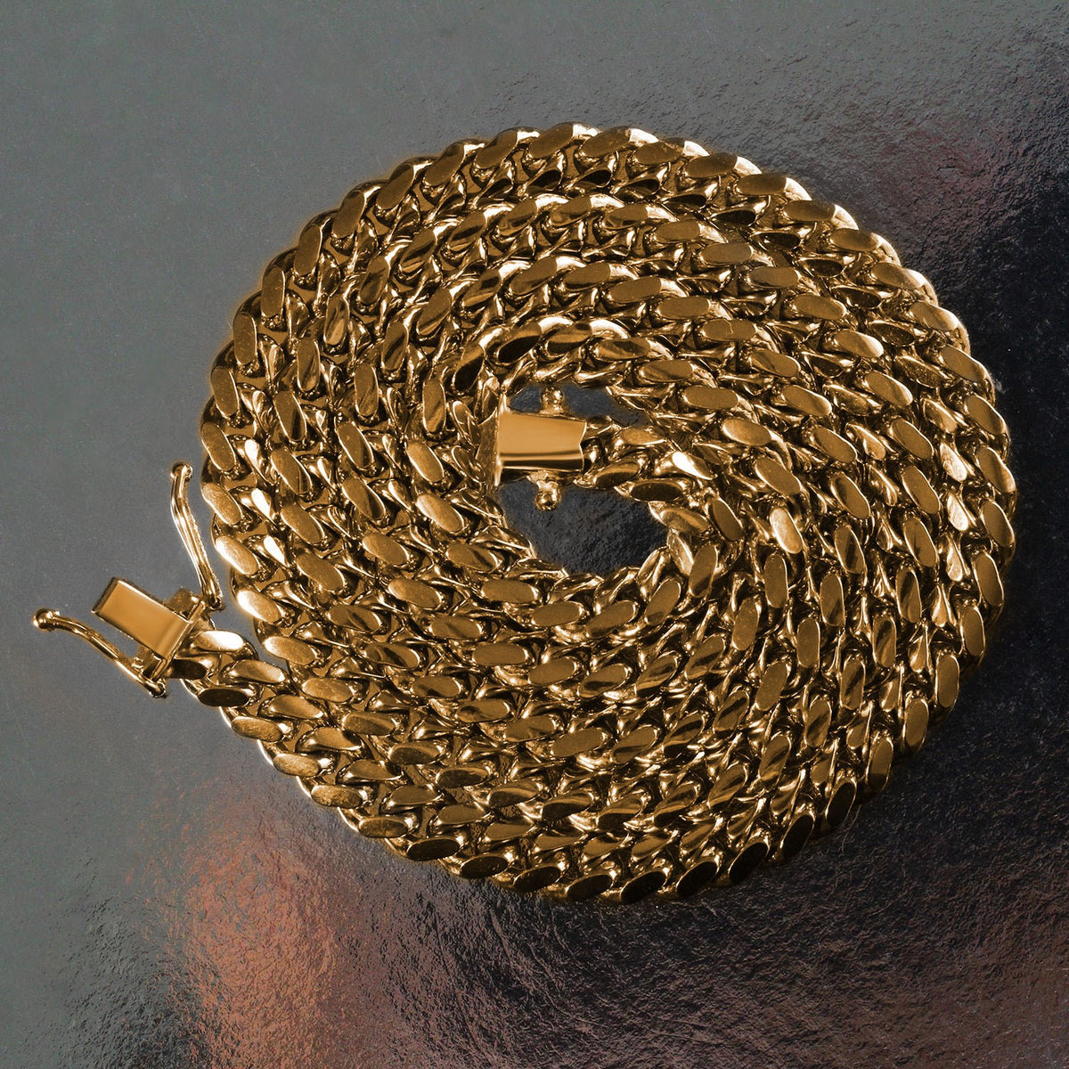 14k Classic Miami Cuban Solid Chain