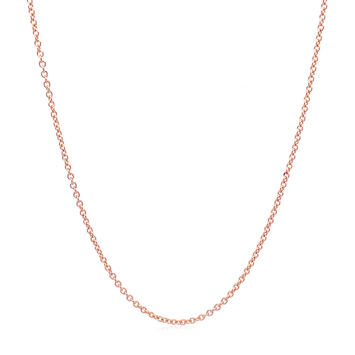 14k Yellow Gold Round Cable Link Chain