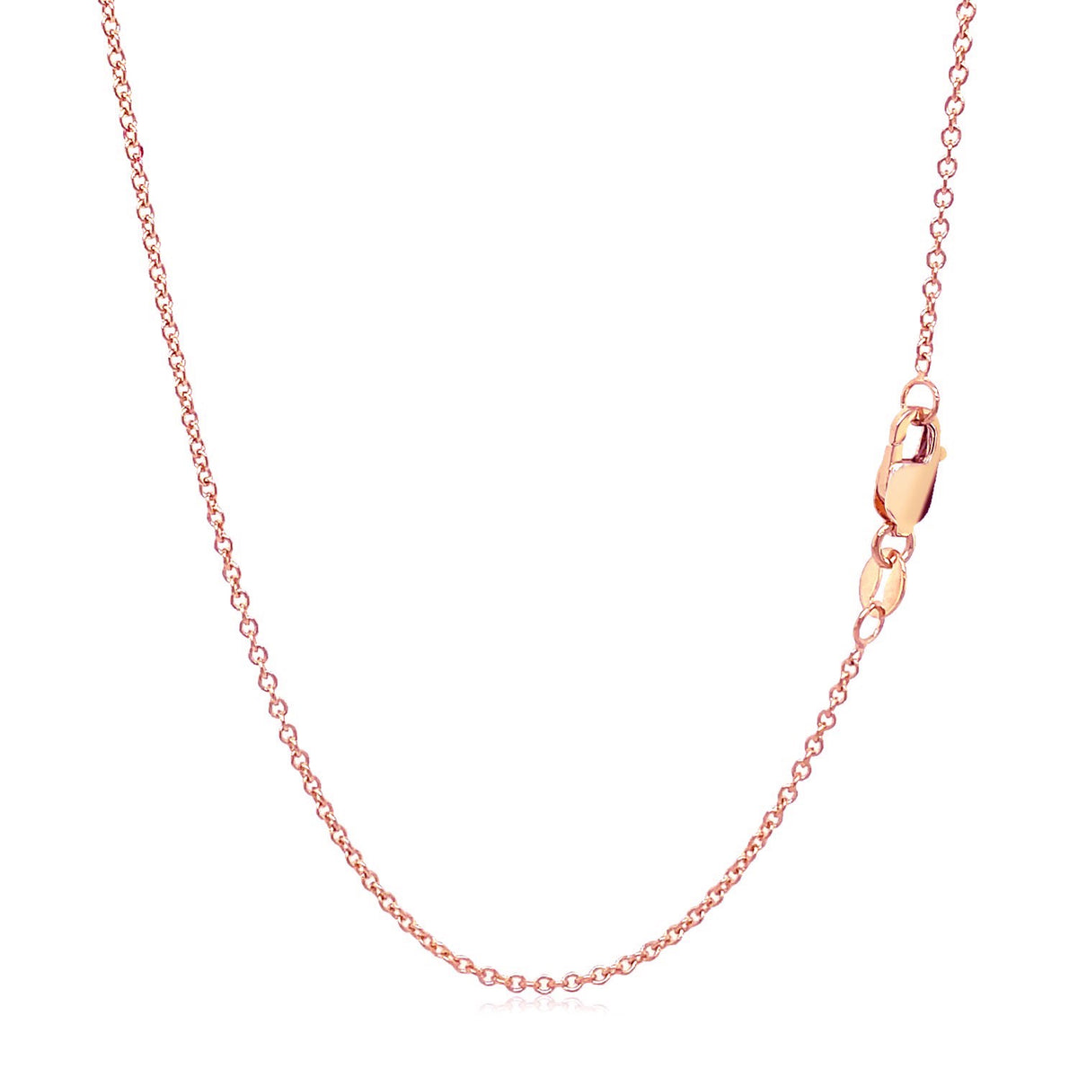 14k Yellow Gold Round Cable Link Chain