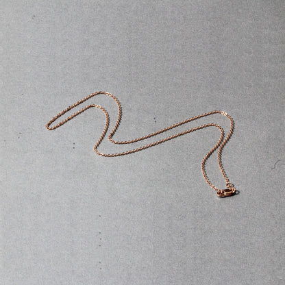 14k Yellow Gold Round Cable Link Chain