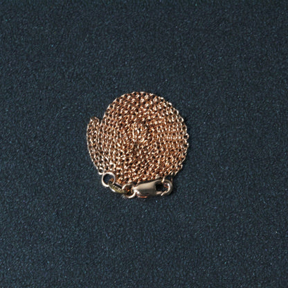 14k Yellow Gold Round Cable Link Chain
