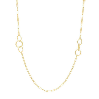 Twistted Link Necklace in 14K Yellow Gold