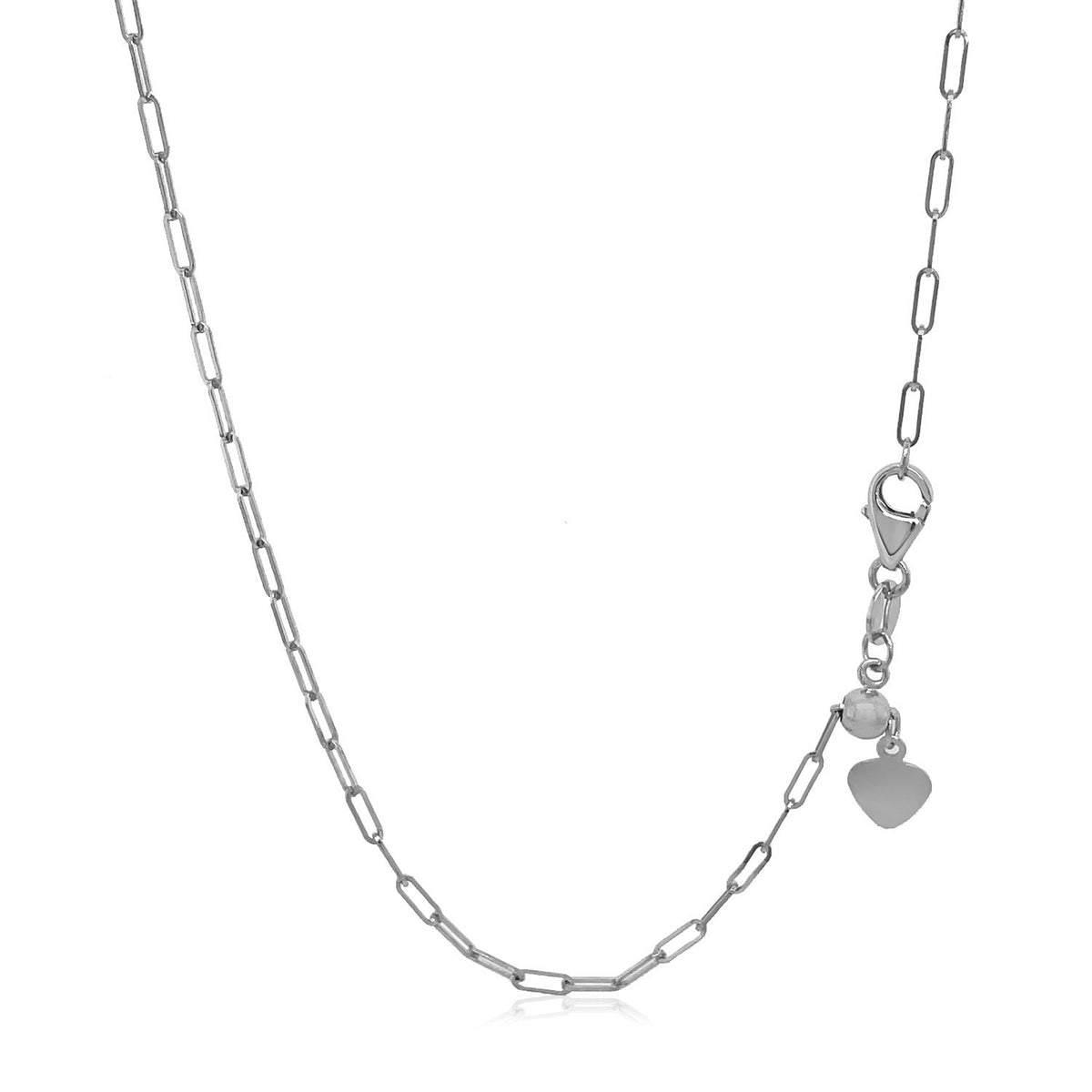 14k Adjustable Paperclip Chain (1.50 mm)