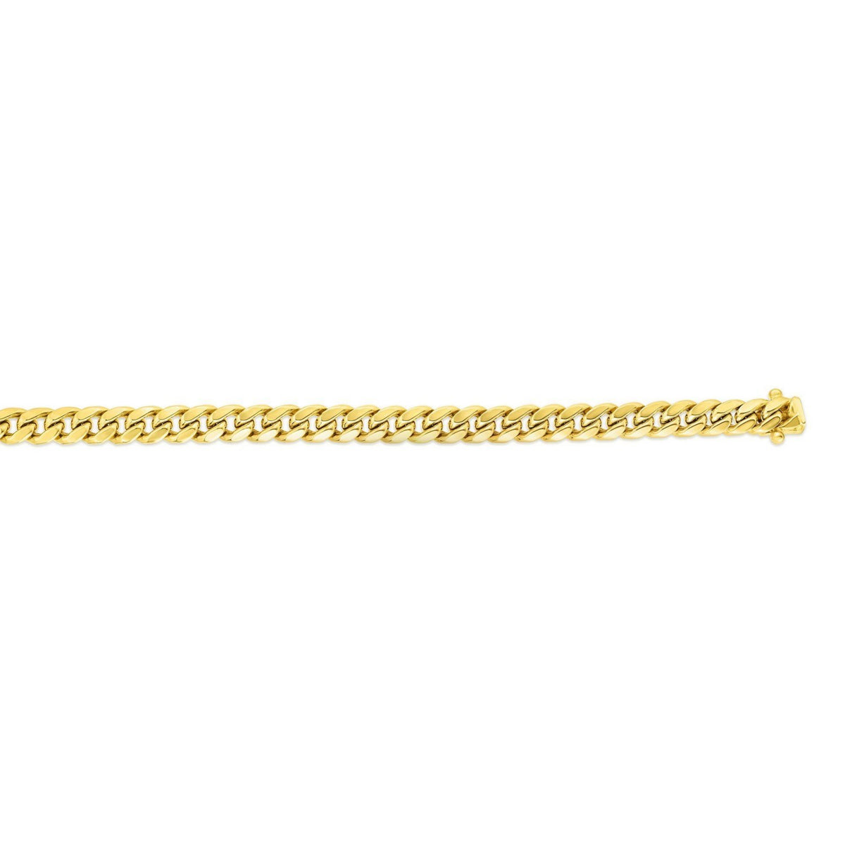 14k Classic Miami Cuban Solid Bracelet (5.00 mm)