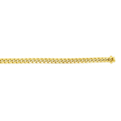 14k Classic Miami Cuban Solid Bracelet (5.00 mm)