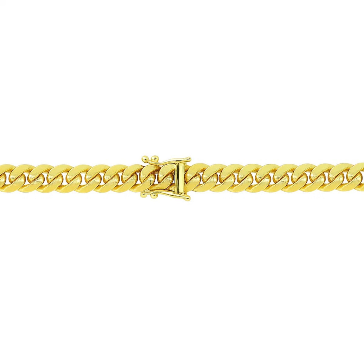 14k Classic Miami Cuban Solid Bracelet (5.00 mm)