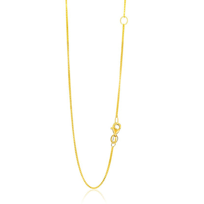 14k Adjustable Box Chain
