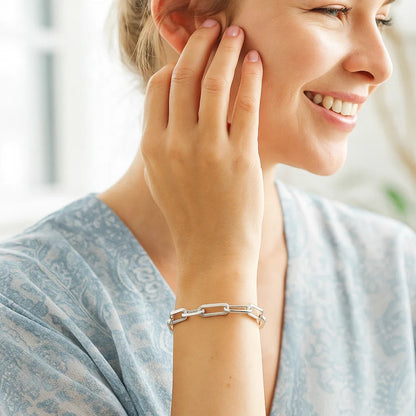 14K Extra Wide Paperclip Chain Bracelet (6.10 mm)