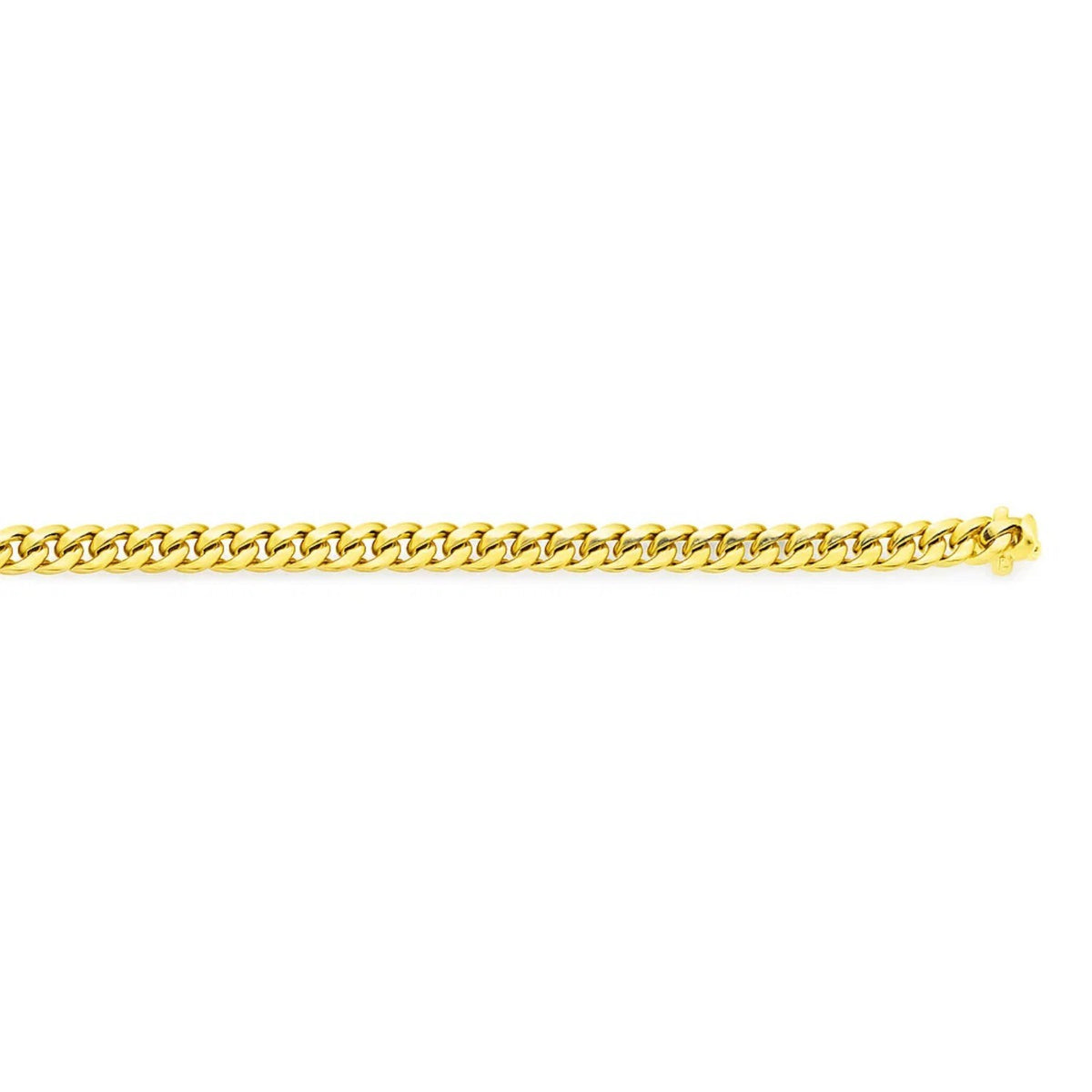 14k Classic Miami Cuban Solid Bracelet (5.00 mm)