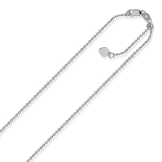 14k Singapore Style Adjustable Chain (1.40 mm)