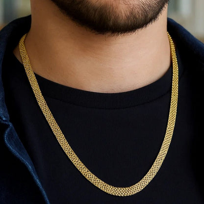 14k Yellow Gold Bismark Chain