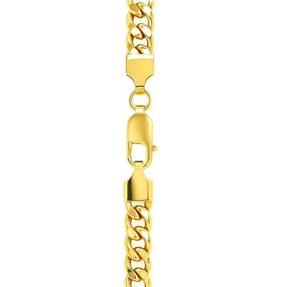 14k Miami Cuban Semi Solid Chain