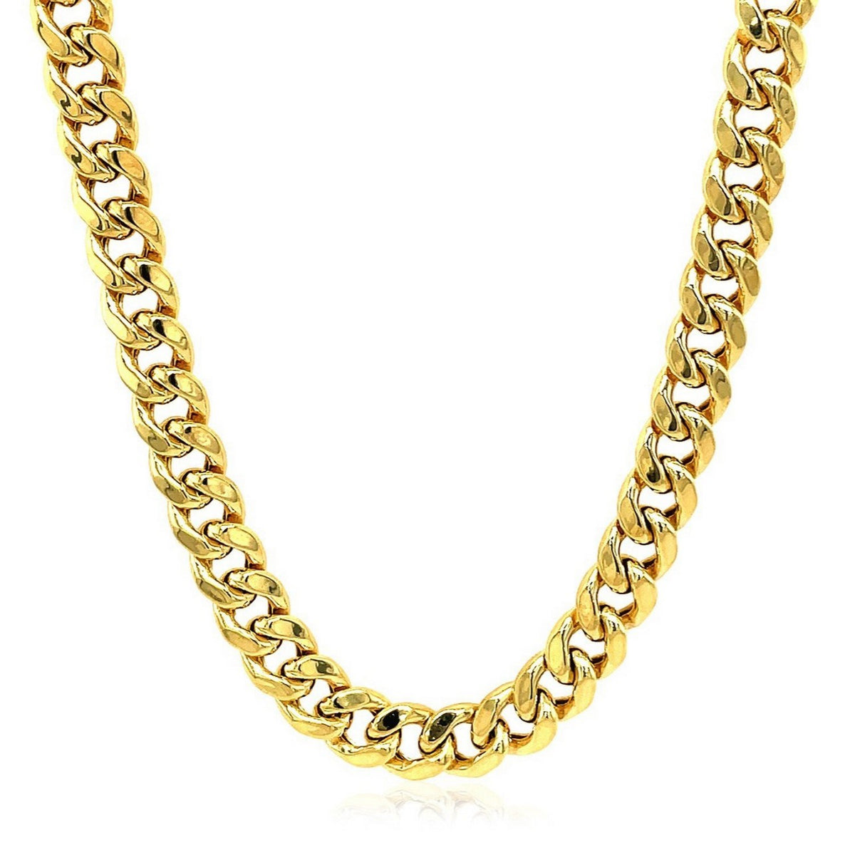 14k Miami Cuban Semi Solid Chain