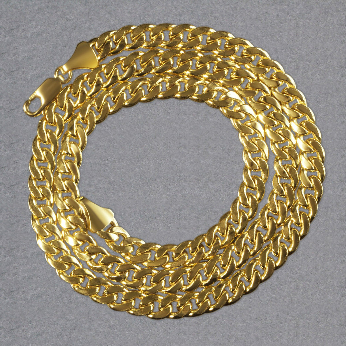 14k Miami Cuban Semi Solid Chain
