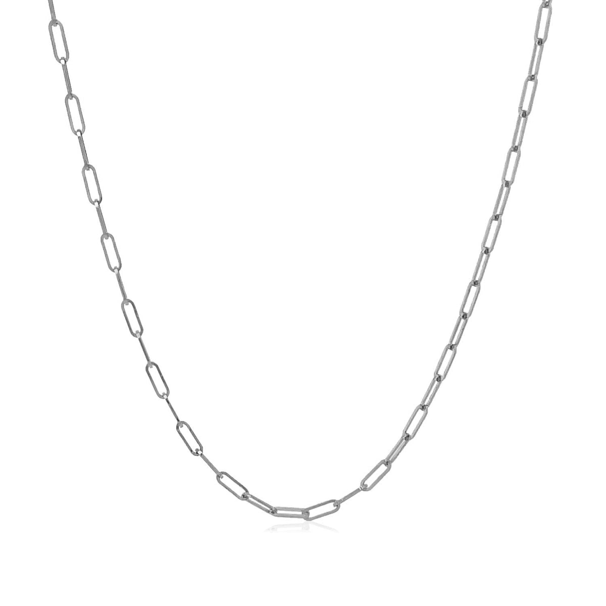 14K Yellow Gold Fine Paperclip Chain