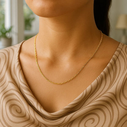 14k Oval Cable Link Chain