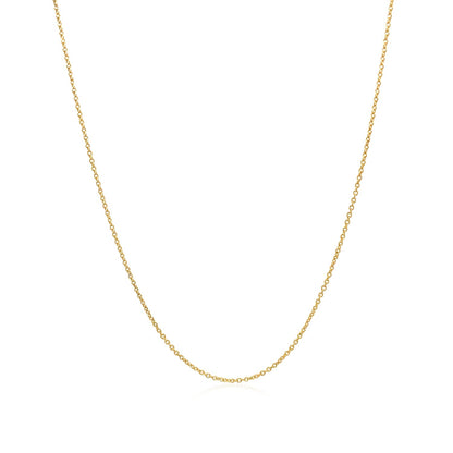 14k Oval Cable Link Chain
