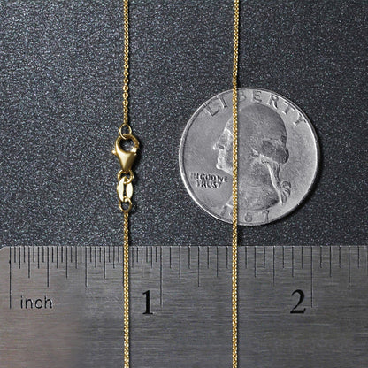 14k Oval Cable Link Chain
