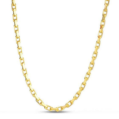 14k Yellow Gold French Cable Link Chain