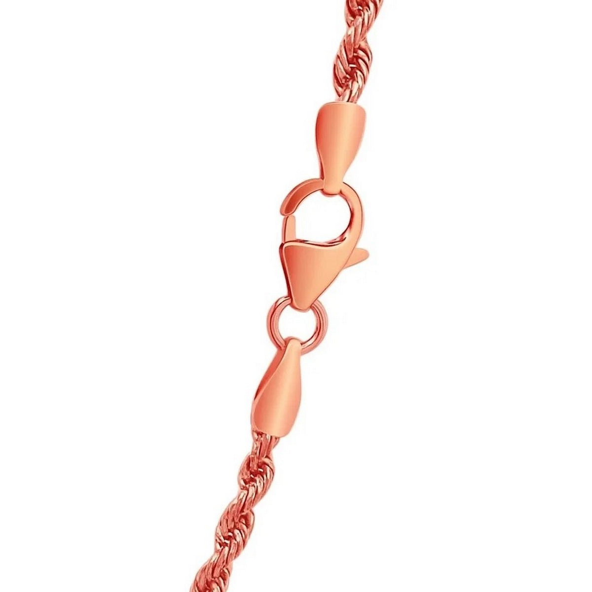 14k Yellow Gold Solid Diamond Cut Rope Chain