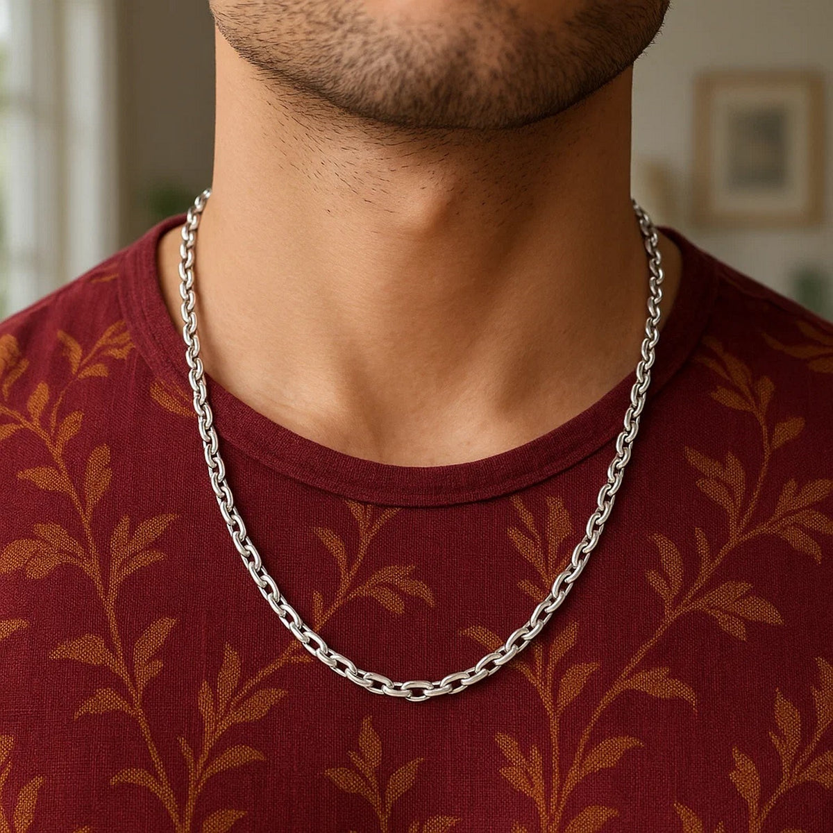 14k Yellow Gold French Cable Link Chain