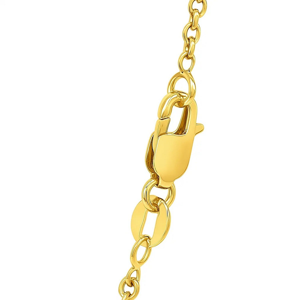 14k Yellow Gold Round Cable Link Chain