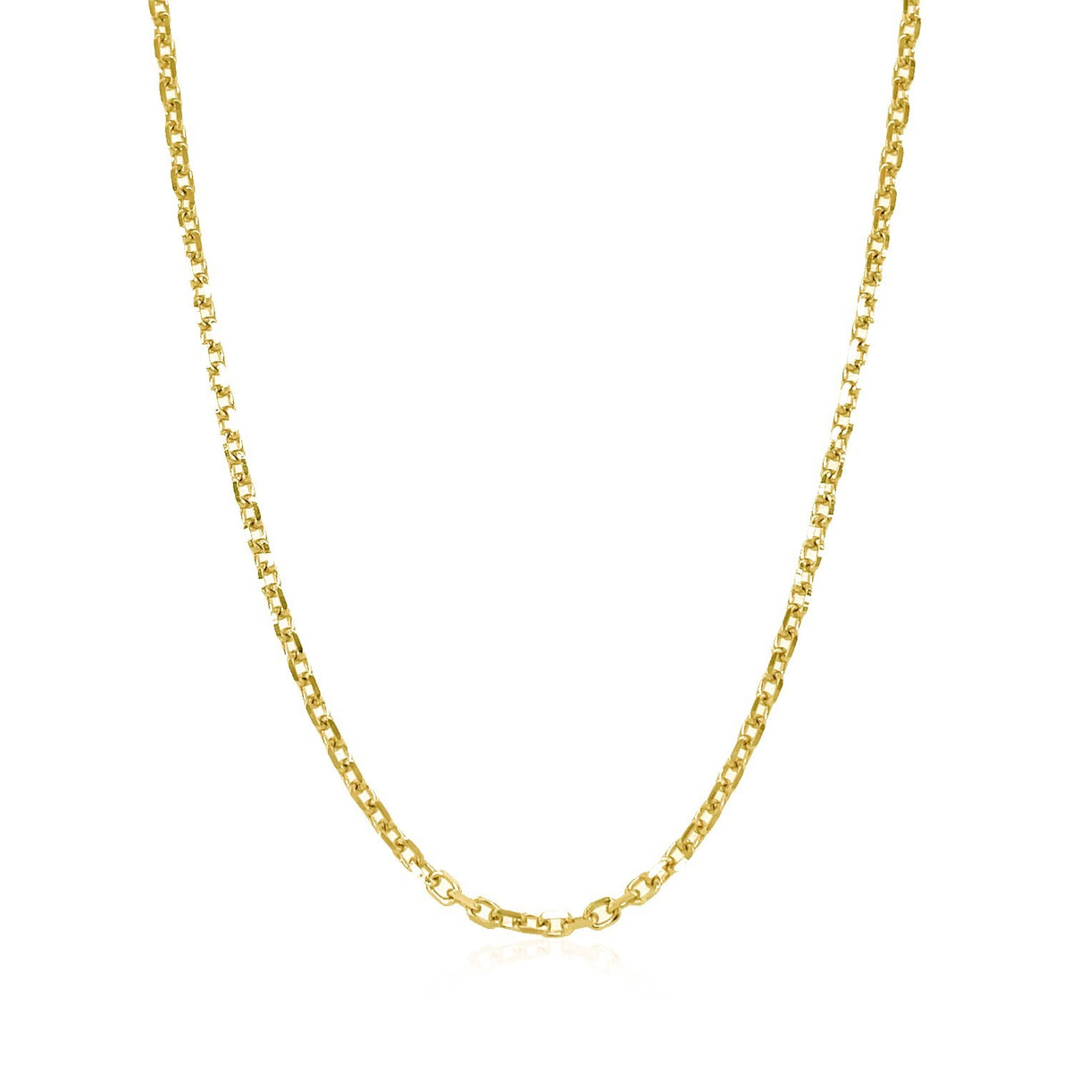 18k Diamond Cut Cable Link Chain