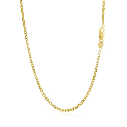 18k Diamond Cut Cable Link Chain