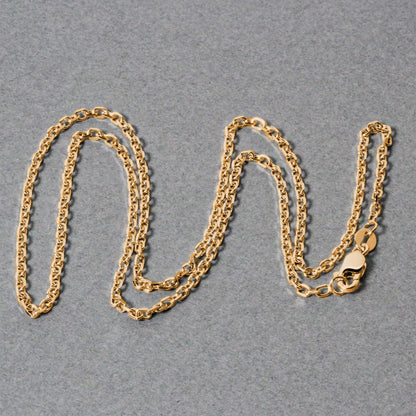 18k Diamond Cut Cable Link Chain