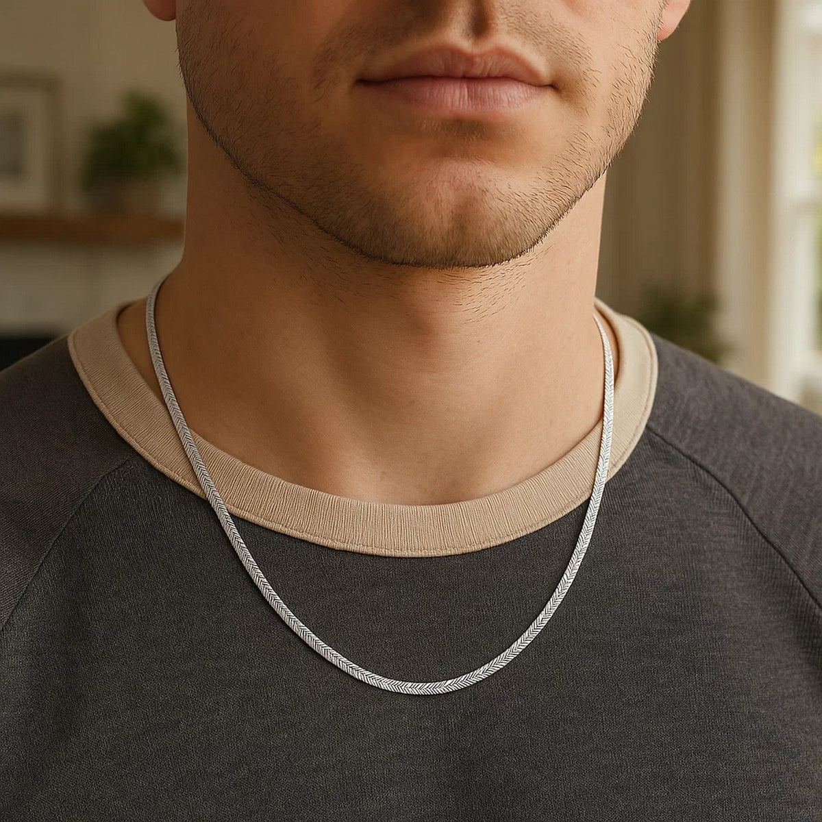 14k Yellow Gold Super Flex Herringbone Chain
