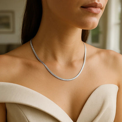 14k Yellow Gold Super Flex Herringbone Chain