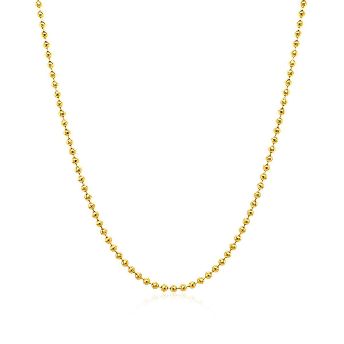 14k Bead Chain 1.5mm (1.50 mm)