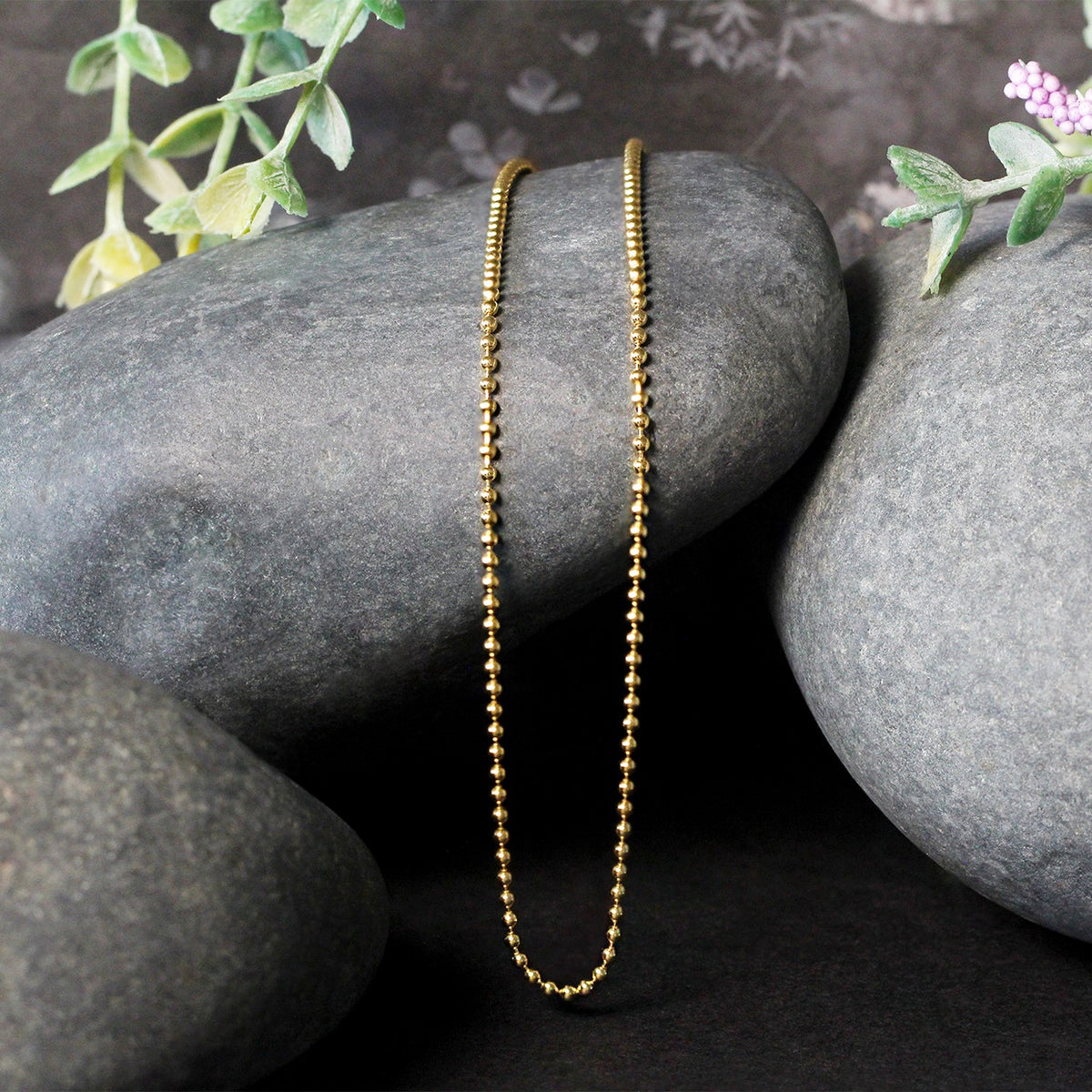 14k Bead Chain 1.5mm (1.50 mm)