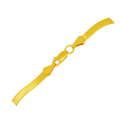 14k Super Flex Herringbone Bracelet (6.00 mm)