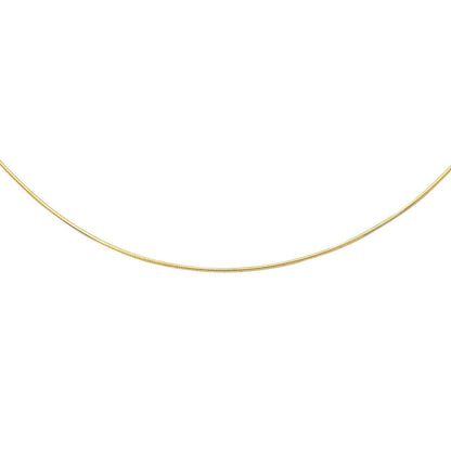 14k Necklace in a Round Omega Chain Style