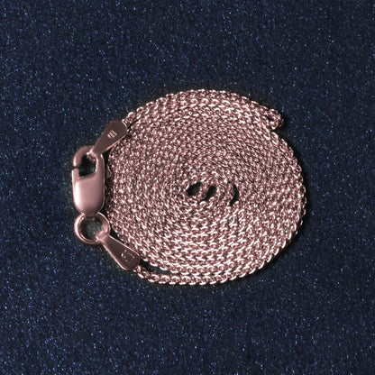 14k Round Wheat Chain