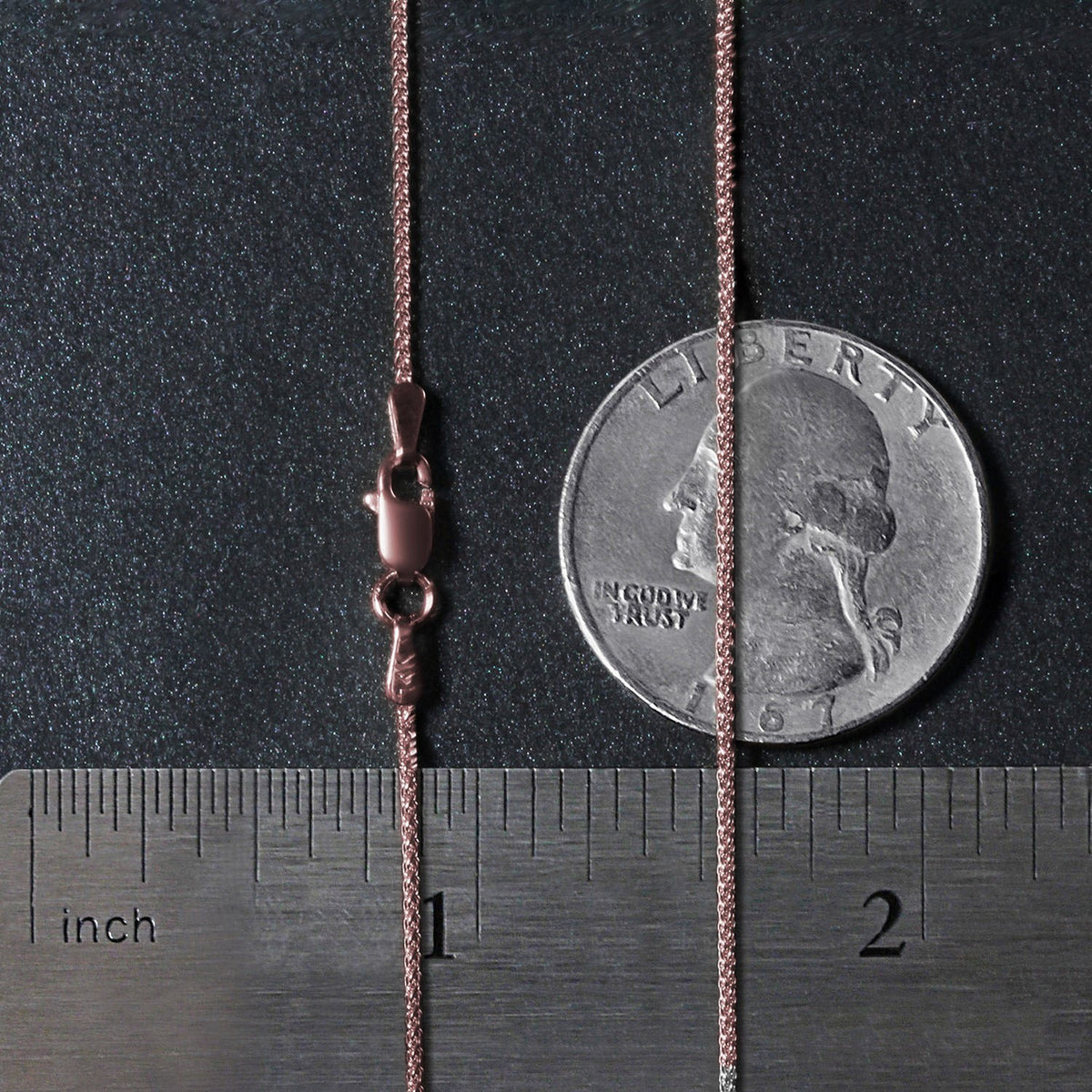 14k Round Wheat Chain