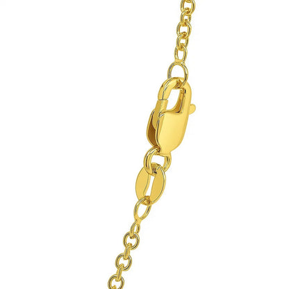 14k Yellow Gold Round Cable Link Chain