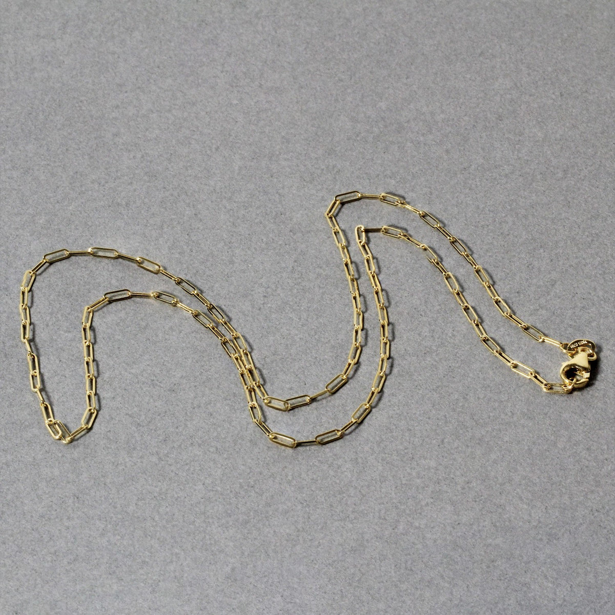 18K Fine Paperclip Chain (1.50 mm)