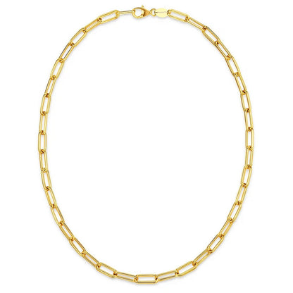 14K Paperclip Chain